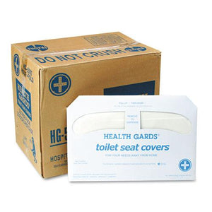 ESHOSHG5000CT - Health Gards Toilet Seat Covers, White, 250 Covers-pack, 20 Packs-carton