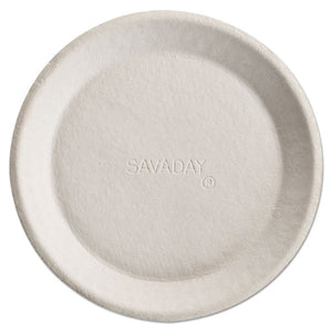 ESHUH10117 - Savaday Molded Fiber Plates, 10 Inches, Cream, Round