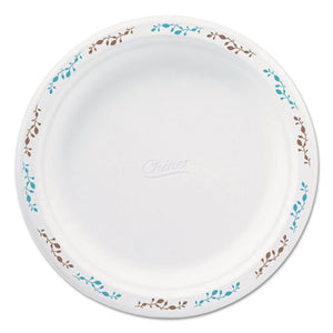 ESHUH22516 - Molded Fiber Dinnerware, Plate, 8 3-4"dia, White, Vines Theme, 500-carton