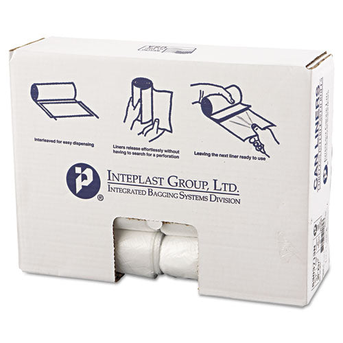 ESIBSS303713N - High-Density Can Liner, 30 X 37, 30gal, 13mic, Clear, 25-roll, 20 Rolls-carton