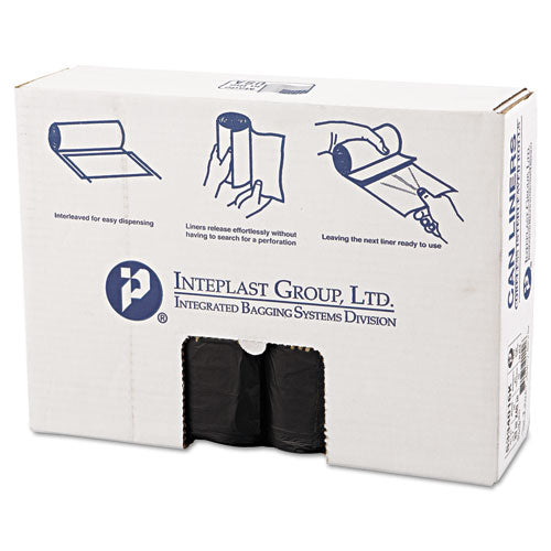 ESIBSS334016K - High-Density Can Liner, 33 X 40, 33gal, 16mic, Black, 25-roll, 10 Rolls-carton