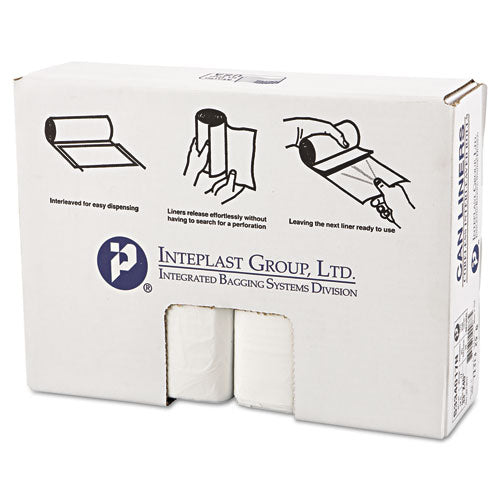 ESIBSS334017N - High-Density Can Liner, 33 X 40, 33gal, 17mic, Clear, 25-roll, 10 Rolls-carton