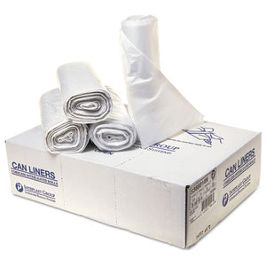 ESIBSS366014N - High-Density Can Liner, 36 X 60, 55-Gal, 14 Mic, Clear, 25-roll, 8-ct