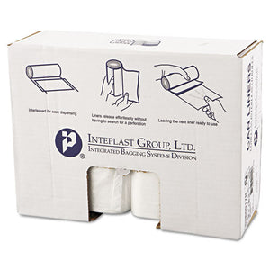 ESIBSS386017N - High-Density Can Liner, 38 X 60, 60gal, 17mic, Clear, 25-roll, 8 Rolls-carton