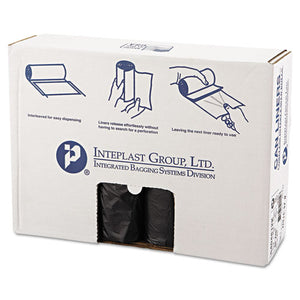 ESIBSS404812K - High-Density Can Liner, 40 X 48, 45gal, 12mic, Black, 25-roll, 10 Rolls-carton