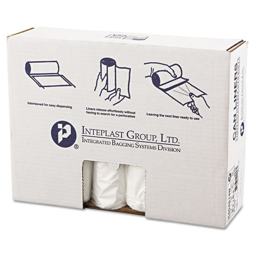 ESIBSS404814N - High-Density Can Liner, 40 X 48, 45gal, 14mic, Clear, 25-roll, 10 Rolls-carton