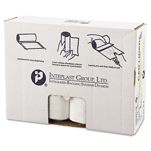 ESIBSS434817N - High-Density Can Liner, 43 X 48, 60gal, 17mic, Clear, 25-roll, 8 Rolls-carton