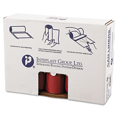 ESIBSSL4046R - Low-Density Can Liner, 40 X 46, 45gal, 1.3mil, Red, 20-roll, 5 Rolls-carton