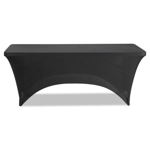 ESICE16521 - Stretch-Fabric Table Cover, Polyester-spandex, 30" X 72", Black