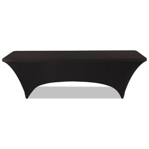 ESICE16531 - Stretch-Fabric Table Cover, Polyester-spandex, 30" X 96", Black