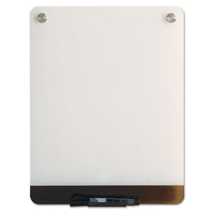 ESICE31120 - Clarity Glass Personal Dry Erase Boards, Ultra-White Backing, 12 X 16