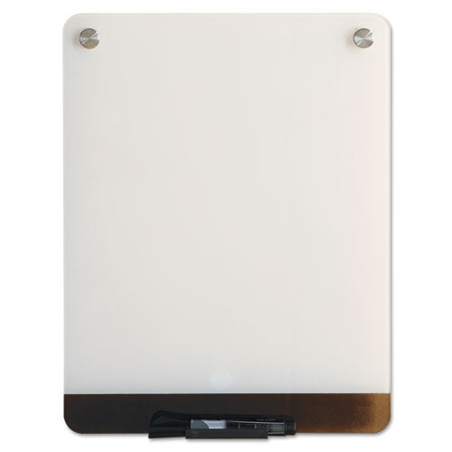 ESICE31120 - Clarity Glass Personal Dry Erase Boards, Ultra-White Backing, 12 X 16