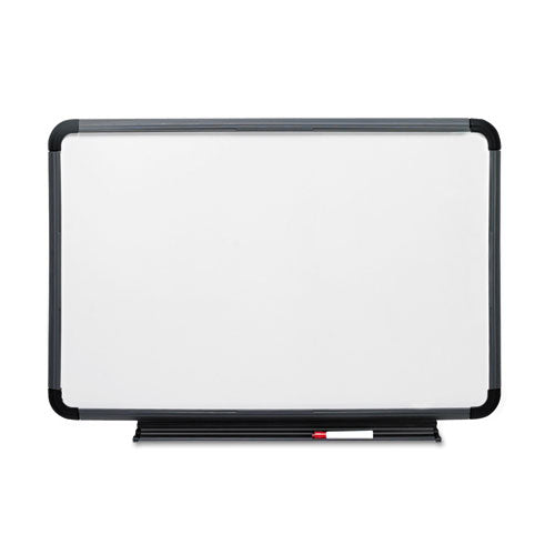ESICE37039 - Ingenuity Dry Erase Board, Resin Frame With Tray, 36 X 24, Charcoal