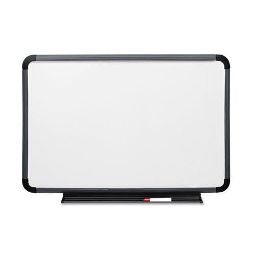 ESICE37049 - Ingenuity Dry Erase Board, Resin Frame With Tray, 48 X 36, Charcoal