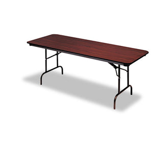 ESICE55214 - Premium Wood Laminate Folding Table, Rectangular, 60w X 30d X 29h, Mahogany