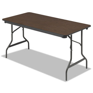 ESICE55314 - Economy Wood Laminate Folding Table, Rectangular, 60w X 30d X 29h, Walnut