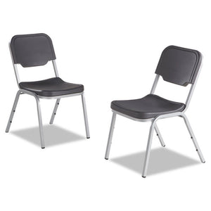ESICE64117 - Rough N Ready Series Original Stackable Chair, Charcoal-silver, 4-carton