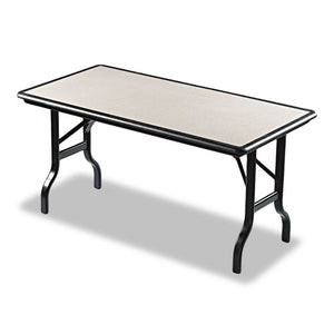 ESICE65117 - Indestructables Resin Rectangular Folding Table, 60w X 30d X 29h, Granite-black