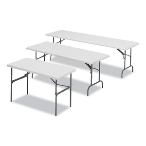 Indestructables Too 600 Series Folding Table, Rectangular Top, 600 Lb Capacity, 72 X 30 X 29, Platinum