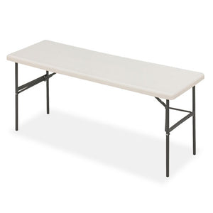 ESICE65383 - INDESTRUCTABLES TOO 1200 SERIES FOLDING TABLE, 72W X 24D X 29H, PLATINUM