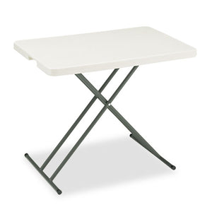 ESICE65490 - Indestructables Too 1200 Series Resin Personal Folding Table, 30 X 20, Platinum