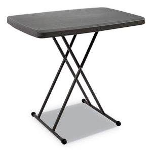 ESICE65491 - Indestructables Too 1200 Series Resin Personal Folding Table, 30 X 20, Charcoal