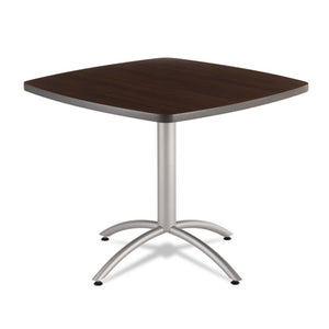 ESICE65614 - Cafeworks Table, 36w X 36d X 30h, Walnut-silver