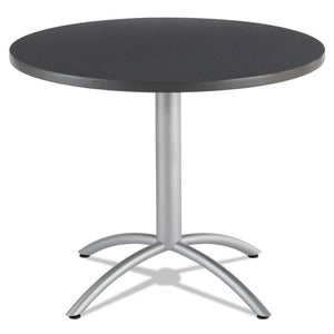 ESICE65628 - Cafeworks Table, 36 Dia X 30h, Graphite Granite-silver
