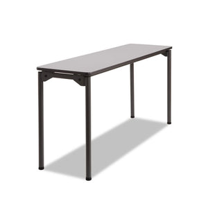 ESICE65877 - Maxx Legroom Rectangular Folding Table, 60w X 18d X 29-1-2h, Gray-charcoal