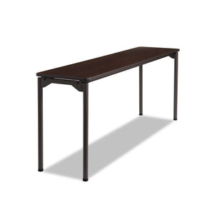 ESICE65884 - Maxx Legroom Rectangular Folding Table, 72w X 18d X 29-1-2h, Walnut-charcoal