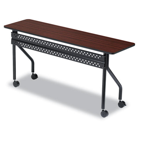 ESICE68058 - Officeworks Mobile Training Table, 60w X 18d X 29h, Mahogany-black