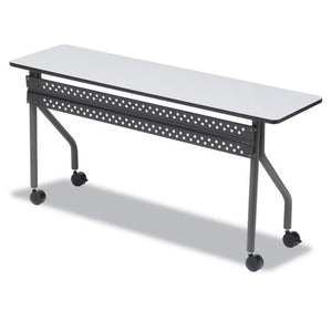 ESICE68067 - Officeworks Mobile Training Table, Rectangular, 72w X 18d X 29h, Gray-charcoal