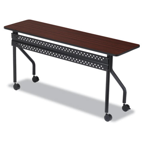 ESICE68068 - Officeworks Mobile Training Table, Rectangular, 72w X 18d X 29h, Mahogany-black