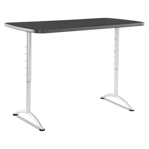 ESICE69317 - Arc Sit-To-Stand Tables, Rectangular Top, 60w X 30d X 30-42h, Graphite-silver