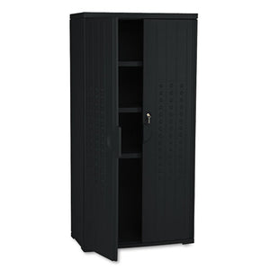 ESICE92551 - Officeworks Resin Storage Cabinet, 33w X 18d X 66h, Black
