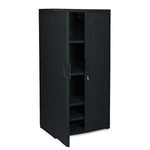 ESICE92571 - Officeworks Resin Storage Cabinet, 36w X 22d X 72h, Black