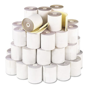 Impact Printing Carbonless Paper Rolls, 0.69" Core, 3.25" X 80 Ft, White-canary, 60-carton