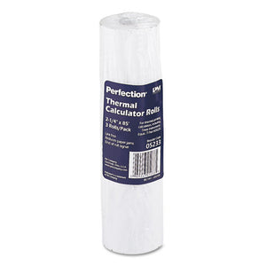 Direct Thermal Printing Thermal Paper Rolls, 2.25" X 85 Ft, White, 3-pack