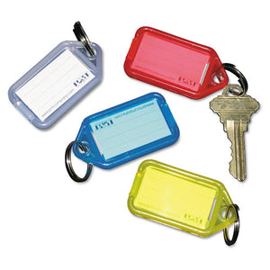 Extra Color-coded Key Tags For Key Tag Rack, 1 1-8 X 2 1-4, Assorted, 4-pack