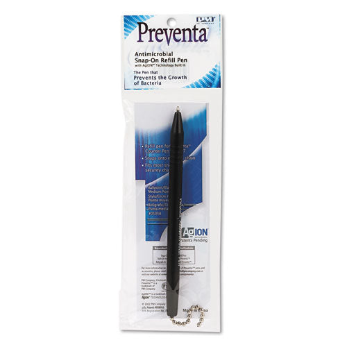 Refill For Pmc Preventa Standard Antimicrobial Counter Pens, Medium Point, Black Ink