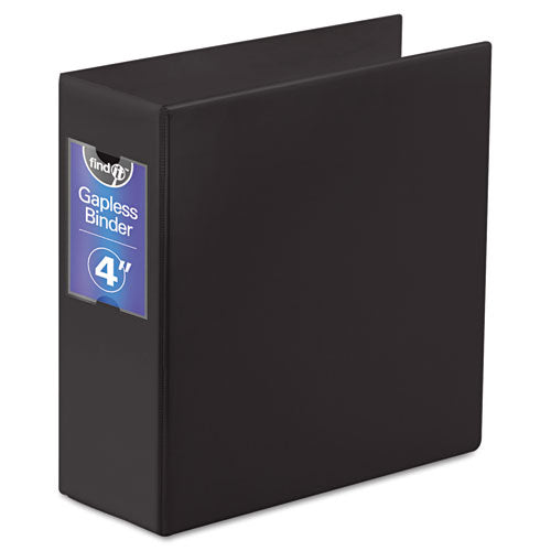 ESIDEFT07094 - Gapless Loop Ring Binder, 11 X 8-1-2, 4" Capacity, Black