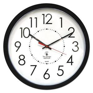 ESILC67801103 - Electric Contemporary Clock, 14-1-2", Black