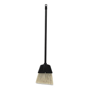 Lobby Dust Pan Broom, Plastic, Natural-black, 38", 12-carton