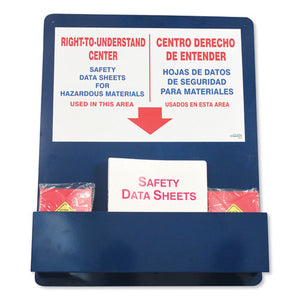 Bilingual "right-to-understand" Sds Center, 25w X 5.2d X 30h, Blue-white-red