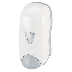 Foam-eeze Bulk Foam Soap Dispenser With Refillable Bottle, 1000 Ml, 4.88" X 4.75" X 11", White-gray