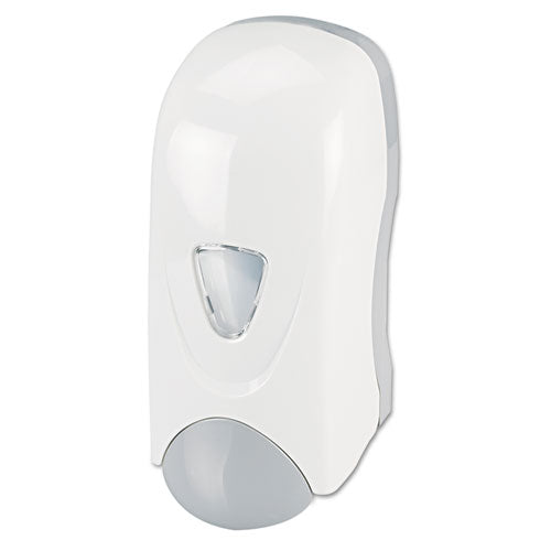Foam-eeze Bulk Foam Soap Dispenser With Refillable Bottle, 1000 Ml, 4.88" X 4.75" X 11", White-gray