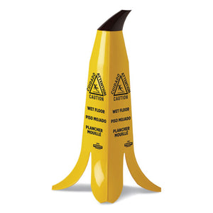 Banana Wet Floor Cones, 14.25 X 14.25 X 36.75, Yellow-brown-black