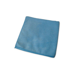 Premium Weight Microfiber Dry Cloths, 16 X 16, Blue, 12-pack