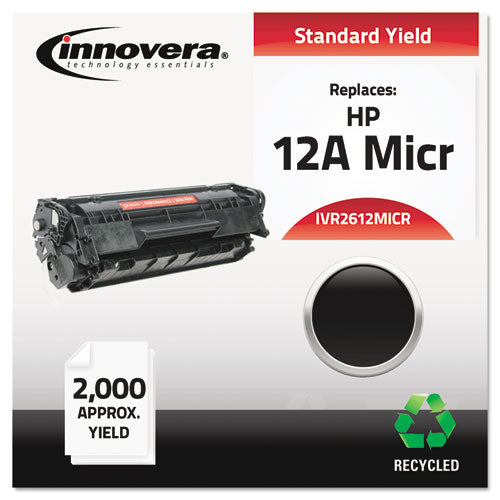 ESIVR2612MICR - Remanufactured Q2612a(m) (12am) Micr Toner, Black