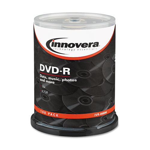 ESIVR46890 - Dvd-R Discs, 4.7gb, 16x, Spindle, Silver, 100-pack